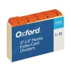 Hot Laminated Tab Daily Index Card Guides, 5" x 8", Manila, 31/Set (OXF05832) Index Cards