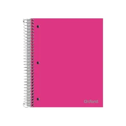 Oxford 5-Subject Notebooks, 8.5" x 11", College Ruled, 200 Sheets, Assorted Colors (10588) New