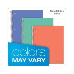 Oxford 1-Subject Notebooks, 8.5" x 11", College Ruled, 100 Sheets, Assorted Colors (10590) New