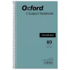 Oxford 1-Subject Notebooks, 6" x 9.5", College Ruled, 80 Sheets, Blue (65121)