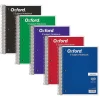 Oxford 5-Subject Subject Notebooks, 8" x 10.5", Wide Ruled, 180 Sheets, Each (65058) Outlet