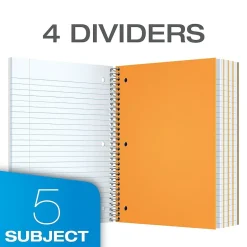Oxford 5-Subject Subject Notebooks, 8