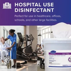Oxivir Disinfecting Wipes, 160 Wipes/Container, 4/Carton (100850924)