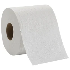 Pacific Blue Basic 1-Ply Inner Wrapped Embossed Toilet Paper by GP PRO, White, 550 Sheets/Roll, 80 Rolls/Case (19881/01)