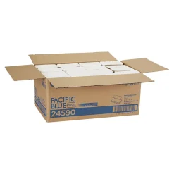 Paper Towels<Pacific Blue Basic Recycled Multifold Paper Towel, 1-Ply, White, 250 Sheets/Pack, 16 Packs/Carton (24590)