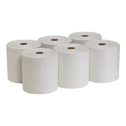 Paper Towels<Pacific Blue Basic Recycled Hardwound Paper Towels, 1-ply, 800 ft./Roll, 6 Rolls/Carton (26601)