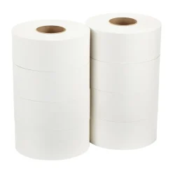 Pacific Blue Basic Pacific Blue Recycled Jumbo Jr. Toilet Paper, 2-Ply, White, 1000 ft./Roll, 8 Rolls/Carton (12798)