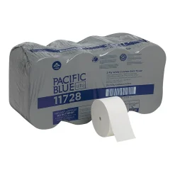 Pacific Blue Ultra Pacific Blue Recycled Ultra Coreless Toilet Paper, 2-Ply, White, 1700 Sheets/Roll, 24 Rolls/Carton (11728)