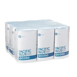 Pacific Blue Select Poly Cleaning Wipers, 10.25" x 9.5", Blue, 250 Wipers/Box, 9/Carton (350)