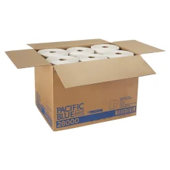 Paper Towels<Pacific Blue Select Premium Hardwound Paper Towels, 2-ply, 350 ft./Roll, 12 Rolls/Carton (28000)