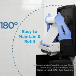 Pacific Blue Ultra Automated Hardwound Paper Towel Dispenser, Black (59590)