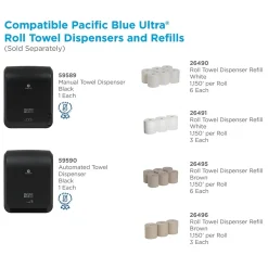 Pacific Blue Ultra Hardwound Paper Towel Dispenser, Black (59589)