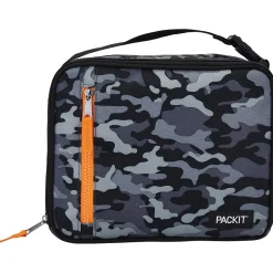 Lunch Boxes & Bags<PACKiT Freezable Classic Lunch Bag, Charcoal Camo (PKT-CB-GCM)