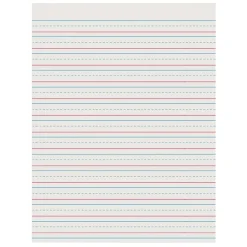 Online 8.5" x 11" Newsprint Handwriting Paper, 1/2" x 1/4" x 1/4" Ruled, 500 Sheets/Pack, 3 Packs (PAC2696-3) Classroom Paper