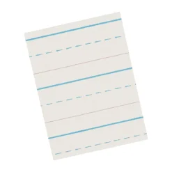 Online 8.5" x 11" Newsprint Handwriting Paper, 1/2" x 1/4" x 1/4" Ruled, 500 Sheets/Pack, 3 Packs (PAC2696-3) Classroom Paper
