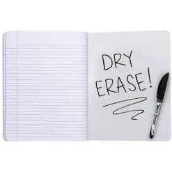 Pacon Composition Notebooks, 9.75" x 7.5", Wide Ruled, 100 Sheets, Black, 6/Bundle (PACMMK37101DE-6) Hot