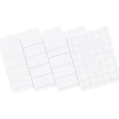 Pacon Composition Paper, 3/8" Ruling with Red Margin, 8 1/2" x 11", 500 Sheets/Pk Discount