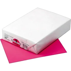 Hot Kaleidoscope Multipurpose Paper, 24 lbs., 8.5" x 11", Hot Pink, 500/Ream (102052) Multipurpose Paper