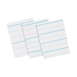 Discount Newsprint Storybook 11" x 8-1/2", 5/8" Ruled Long Way, White, 500 Sheets/Pack (PAC2691) Classroom Paper