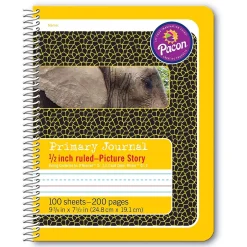 Pacon Spiral Bound Compostion Book Hardcover Journal, 9.75" x 7.5", Yellow Elephant (PAC2430) Hot
