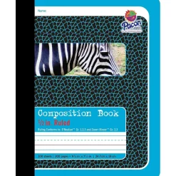 Pacon 1-Subject Composition Notebooks, 9.75" x 7.5", College Ruled, 200 Sheets, Blue (P2425) Clearance