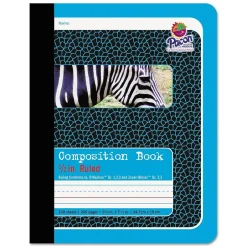 Pacon 1-Subject Composition Notebooks, 9.75" x 7.5", College Ruled, 200 Sheets, Blue (P2425) Clearance