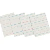 New Pacon 10-1/2" x 8", 1/2" Ruled Broken Midline Newsprint, White, 500 Sheets/Pk Classroom Paper