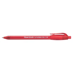 Paper Mate ComfortMate Ultra Retractable Ballpoint Pen, Medium Point, Red Ink, Dozen (6320187) Clearance