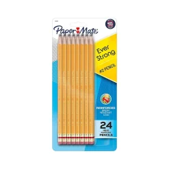 Paper Mate EverStrong Pre-Sharpened Wooden Pencil, 1.3mm, #2 Medium Lead, 2 Dozen (2065460) Clearance