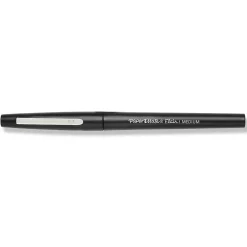 Paper Mate Flair Felt Pens, Medium Point, 0.7mm, Black Ink, Dozen (8430152) New