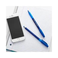 Paper Mate InkJoy 2 in 1 Stylus Ballpoint Pen, Medium Point, Blue Ink, Dozen (1951349) Online