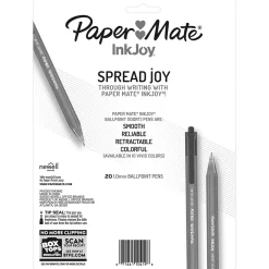 Paper Mate InkJoy 100 RT Retractable Ballpoint Pen, Medium Point, Assorted Ink, 20/Pack (1951396) Outlet
