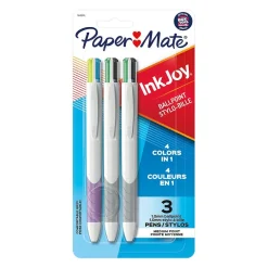 Paper Mate InkJoy Quatro Retractable Ballpoint Pen, Medium Point, Assorted Ink, 3/Pack (1832419) Sale