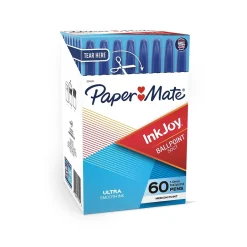 Paper Mate InkJoy 50ST Ballpoint Pen, Medium Point, Blue Ink, 60/Pack (2014534) Online