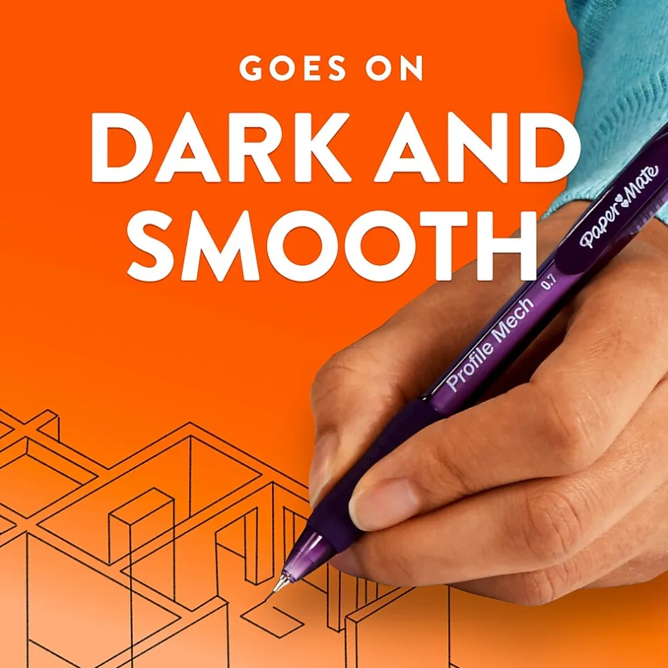 Paper Mate Profile Mech Mechanical Pencil, 0.7mm, #2 Medium Lead, 8/Pack (2105705) Online