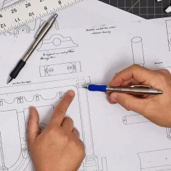 Paper Mate Profile Metal Barrel Retractable Ballpoint Pen, Medium Point, Black Ink, 2/Pack (2130513) Best