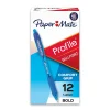 Paper Mate Profile Retractable Ballpoint Pen, Bold Point, Blue Ink, Dozen (89466) Outlet