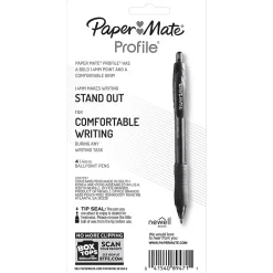 Paper Mate Profile Retractable Ballpoint Pen, Bold Point, Black Ink, 4/Pack (89471) Sale