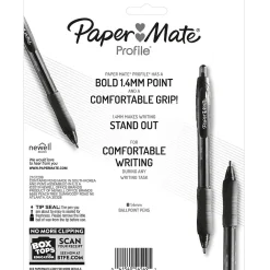 Paper Mate Profile Retractable Ballpoint Pen, Bold Point, Assorted Ink, 8/Pack (54549) Hot