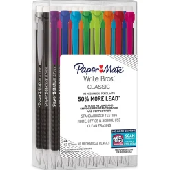 Paper Mate Write Bros. Classic Mechanical Pencil, 0.7mm, #2 Hard Lead, 2 Dozen (2096310/2171181) Best