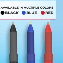 Paper Mate Write Bros. Grip Ballpoint Pen, Medium Point, Red Ink, Dozen (8808187) Outlet