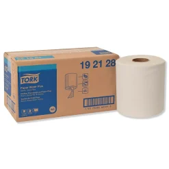 Paper Towels<Tork Paper Wiper Plus, 9.8 x 15.2, White, 300/Roll, 2 Rolls/Carton