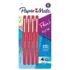 Paper Mate PaperMate Flair Felt Pen, Medium Point, 0.7mm, Red Ink, 4 Pack (84244) Discount