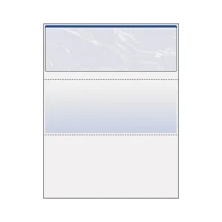 Sale DocuGard Standard 8.5" x 11" Business Security Check On Top, 24 lbs., Blue, 500 Sheets/Ream (PRB04501) Security & Carbon