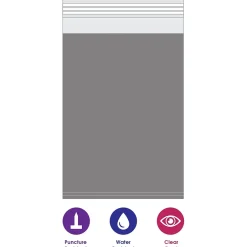 Partners Brand Clear View Poly Mailers, 12