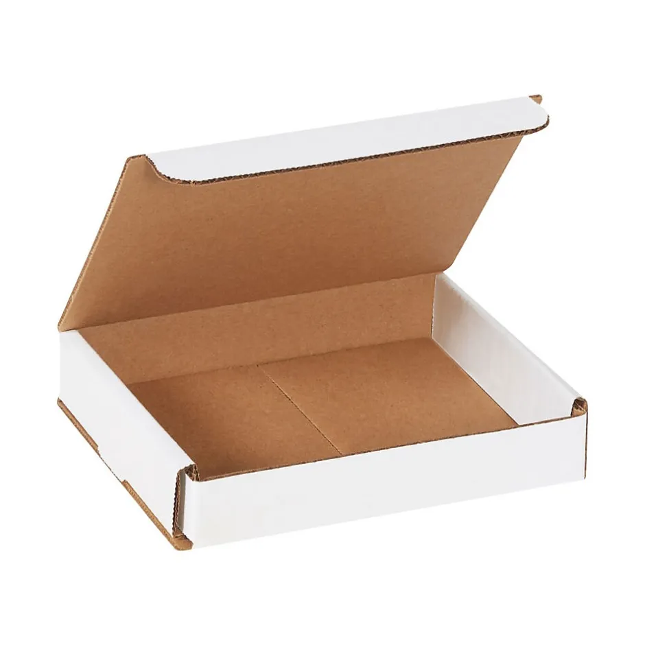 Partners Brand Corrugated Mailers, 6" x 5" x 1", White, 50/Bundle (M651)* Corrugated Mailers