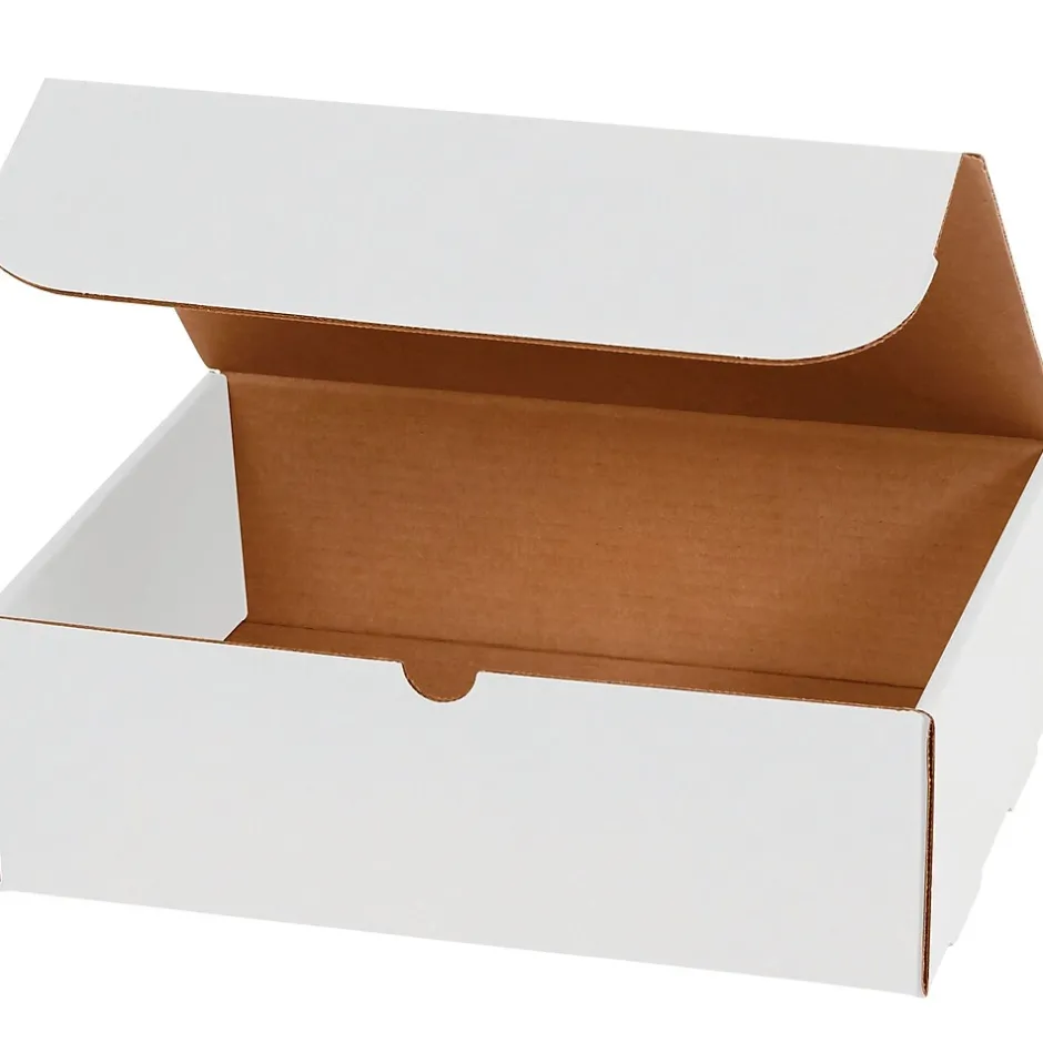 Partners Brand Corrugated Mailers, 10" x 7" x 4", White, 50/Bundle (M1074)* Corrugated Mailers