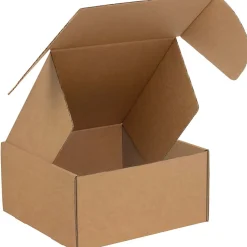 Partners Brand Deluxe Literature Mailers, 10" x 10" x 4", Kraft, 50/Bundle (MFL10104K)* Corrugated Mailers