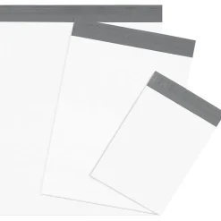 Partners Brand Expansion Poly Mailers, 13" x 16" x 4", White, 100/Case (EPM13164)* Poly Mailers
