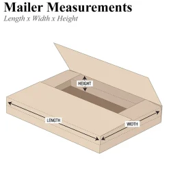Partners Brand Jumbo Mailers, 40" x 30" x 6", Kraft, 20/Bundle (M40306)* Corrugated Mailers